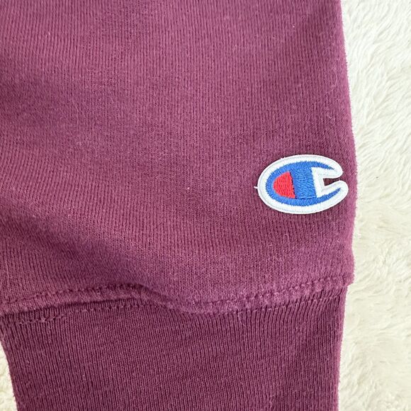NWT Champion Sweatshirt Womens Size XL Maroon Crewneck Pullover Pink Logo - Picture 4 of 10